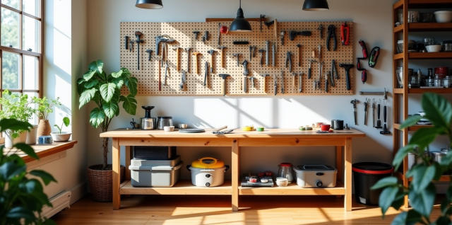 Aménagement malin : astuces pour un atelier de bricolage optimal